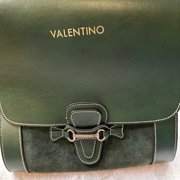 Valentino Dark Green Leather and suede Bag-brand new no tag - Picture 4 of 16